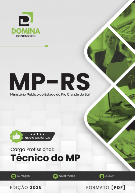 Novo Material: Apostila Técnico MP RS 2025 Novo Material: Apostila Técnico MP RS 2025