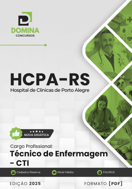 Novo Material: Apostila Técnico de Enfermagem CTI HCPA RS 2025
