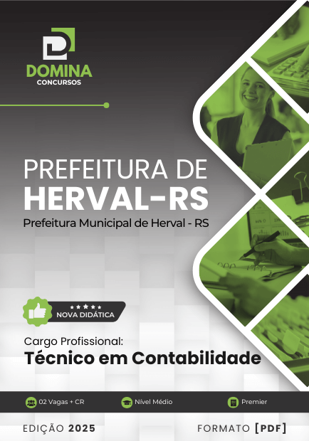 Novo Material: Apostila Técnico em Contabilidade Herval RS 2025 Novo Material: Apostila Técnico em Contabilidade Herval RS 2025