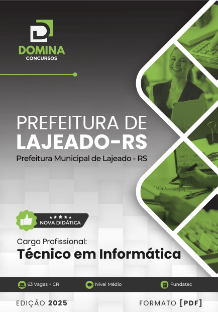 Novo Material: Apostila Técnico em Informática Lajeado RS 2025 Novo Material: Apostila Técnico em Informática Lajeado RS 2025