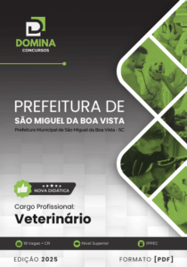 Novo Material: Apostila Veterinário São Miguel da Boa Vista SC 2025