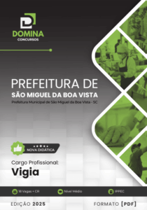 Novo Material: Apostila Vigia São Miguel da Boa Vista SC 2025