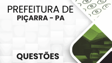 Novo Material: Questões Comentadas Piçarra PA 2025