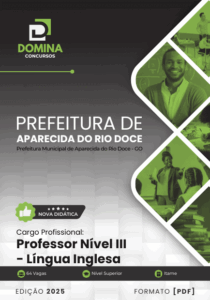 Apostila 2025 para Professores de Língua Inglesa – Aparecida do Rio Doce, GO