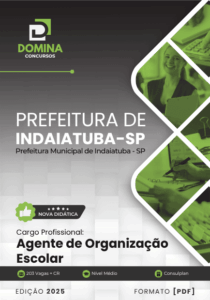 Apostila Profissional para Agente de Organização Escolar – Indaiatuba SP 2025