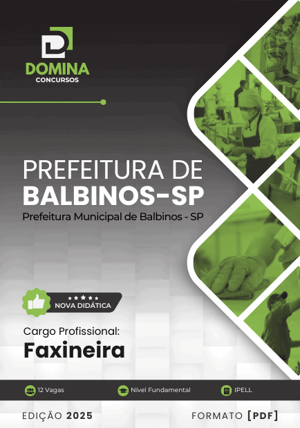 Apostila Profissional para Faxineiras em Balbinos SP – Edição 2025
