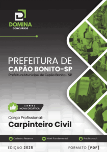 Apostila de Carpinteiro Civil 2025 – Capão Bonito/SP: Guia Completo e Profissional