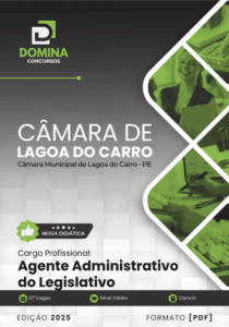 Apostila para Agente Administrativo do Legislativo – Câmara Lagoa do Carro PE 2025