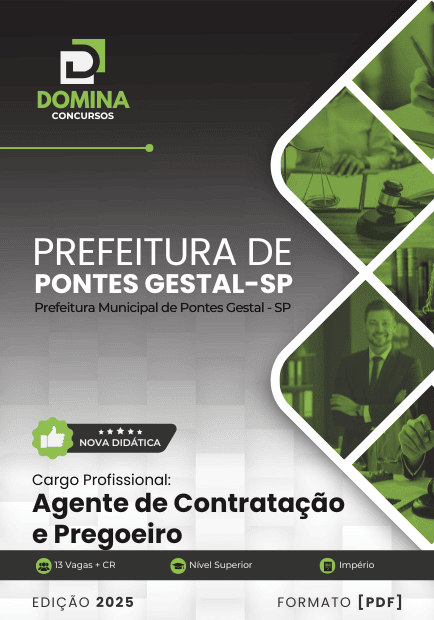 Apostila para Agente de Contratação e Pregoeiro – Pontes Gestal SP 2025