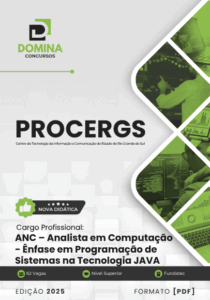 Novo Material: Apostila ANC Programação de Sistemas na Tecnologia JAVA PROCERGS RS 2025