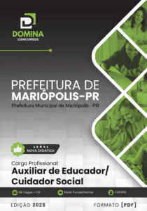 Novo Material: Apostila Auxiliar de Educador Cuidador Social Mariópolis PR 2025