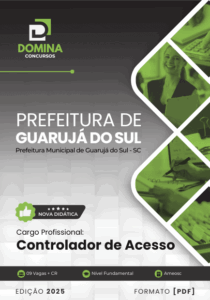 Novo Material: Apostila Controlador de Acesso Guarujá do Sul SC 2025