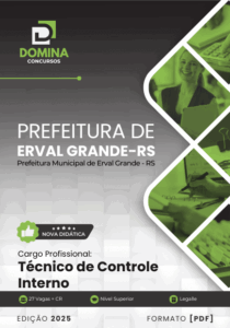 Novo Material: Apostila Erval Grande RS Técnico de Controle Interno 2025