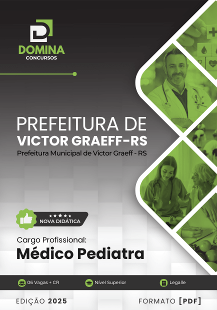 Novo Material: Apostila Médico Pediatra Victor Graeff RS 2025