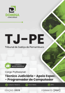 Novo Material: Apostila Técnico Judiciário Programador de Computador TJ PE 2025