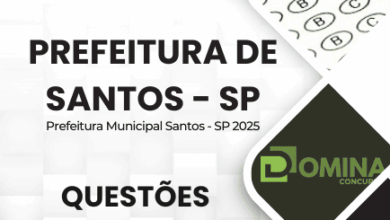 Questões Comentadas para Concurso da Prefeitura de Santos-SP 2025: Guia Completo
