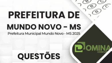 Análise Completa: 160 Questões Comentadas para a Prefeitura de Mundo Novo MS 2025