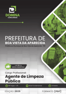 Apostila Agente de Limpeza Pública – Boa Vista da Aparecida PR 2025: Guia Completo