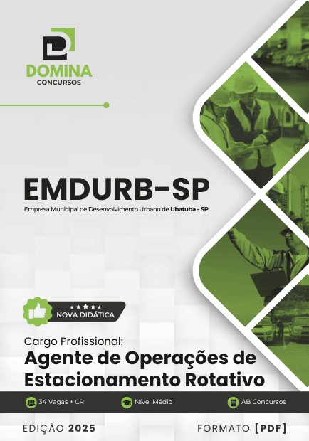 Apostila Agente de Operações de Estacionamento EMDURB – Ubatuba SP 2025: Guia Completo