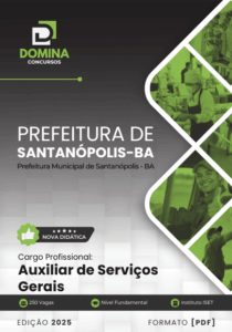 Apostila Auxiliar de Serviços Gerais Santanópolis BA 2025: Seu Guia Completo!