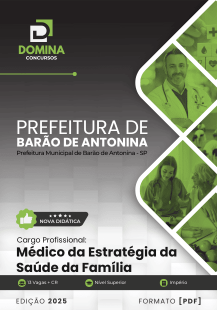 Apostila Médico ESF Barão de Antonina SP: Diretrizes e Atualizações 2025 Apostila Médico ESF Barão de Antonina SP: Diretrizes e Atualizações 2025