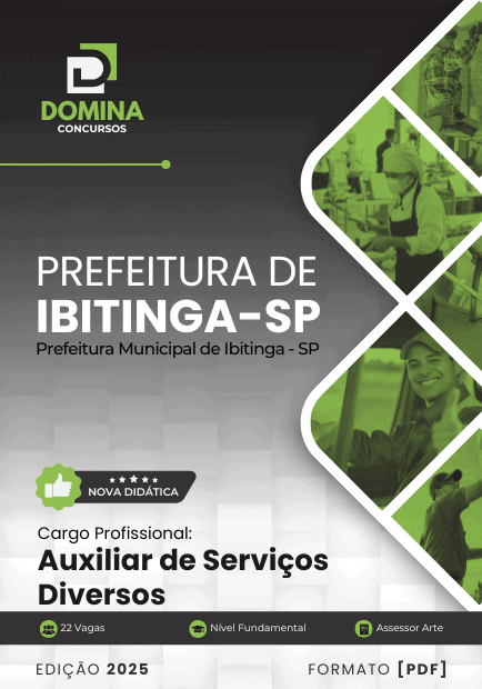 Apostila Profissional para Auxiliar de Serviços Diversos – Ibitinga SP 2025
