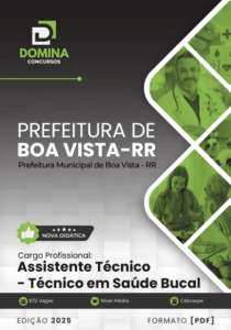 Apostila Técnico em Saúde Bucal 2025 – Boa Vista RR: Conteúdos e Diretrizes