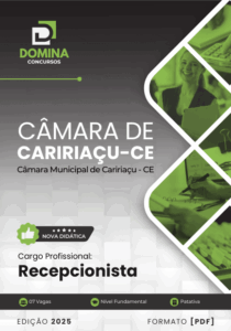Apostila de Formação para Recepcionista – Câmara de Caririaçu CE 2025