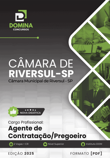 Apostila do Agente de Contratação e Pregoeiro – Câmara de Riversul SP 2025