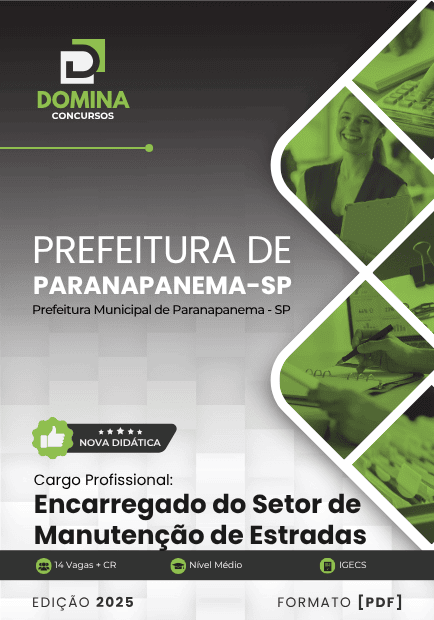 Apostila para Encarregado de Manutenção de Estradas – Paranapanema SP 2025 Apostila para Encarregado de Manutenção de Estradas – Paranapanema SP 2025