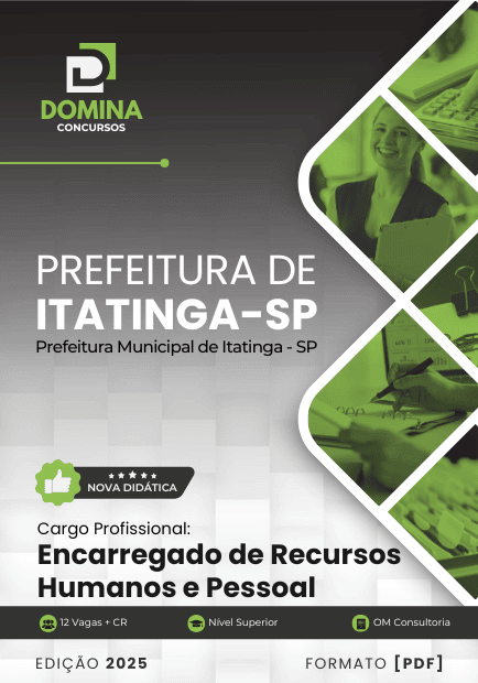 Apostila para Encarregado de Recursos Humanos – Itatinga/SP 2025: Guia Completo Apostila para Encarregado de Recursos Humanos – Itatinga/SP 2025: Guia Completo