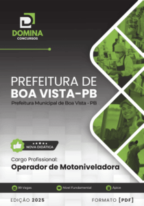 Apostila para Formação de Operador de Motoniveladora – Boa Vista PB 2025