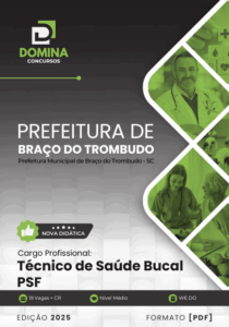 Transforme sua Carreira: Apostila Técnico de Saúde Bucal 2025 – Braço do Trombudo SC