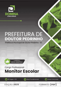 Transforme sua carreira com a Apostila Monitor Escolar Doutor Pedrinho SC 2025!