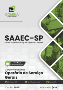 Apostila 2025: Capacitação Profissional para Operários de Serviços Gerais – SAAEC SP