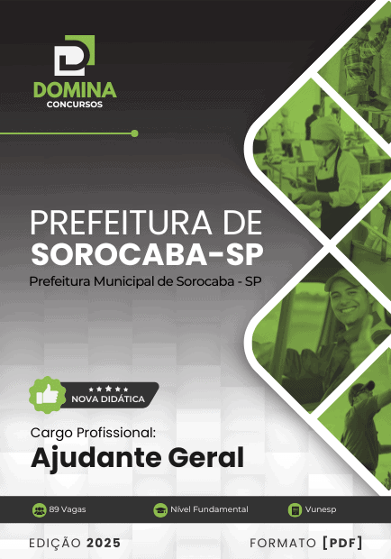 Apostila Ajudante Geral: Preparação Profissional em Sorocaba-SP para 2025