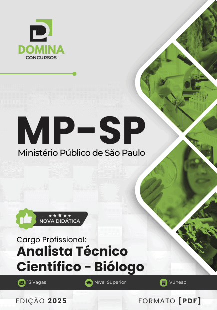 Apostila Completa para Analista Técnico Biólogo – MP SP 2025: Estude e Prepare-se