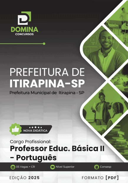 Apostila Professor II de Português – Itirapina SP 2025: Conteúdos e Metodologias