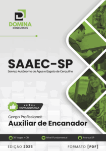 Apostila Profissional de Auxiliar de Encanador – SAAEC SP 2025: Conteúdos Atualizados
