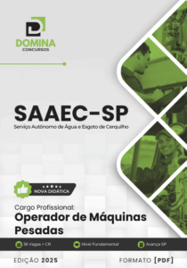 Apostila Profissional para Operador de Máquinas Pesadas – SAAEC SP 2025