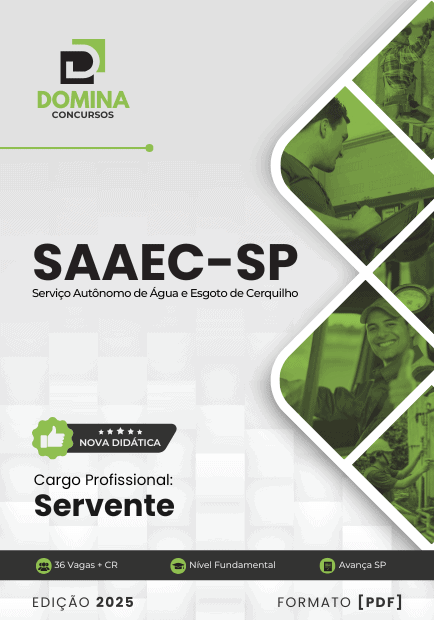 Apostila Servente SAAEC SP 2025: Guia Completo para Preparação e Sucesso