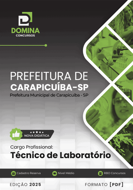Apostila Técnica de Laboratório – Prefeitura de Carapicuíba SP 2025