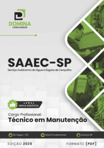 Apostila Técnico em Manutenção SAAEC SP 2025: Guia Completo para Profissionais