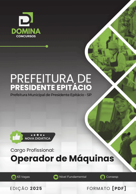 Apostila do Operador de Máquinas: Presidente Epitácio SP – Edição 2025