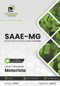 Descubra o Que Esperar da Apostila Motorista SAAE Formiga MG 2025!