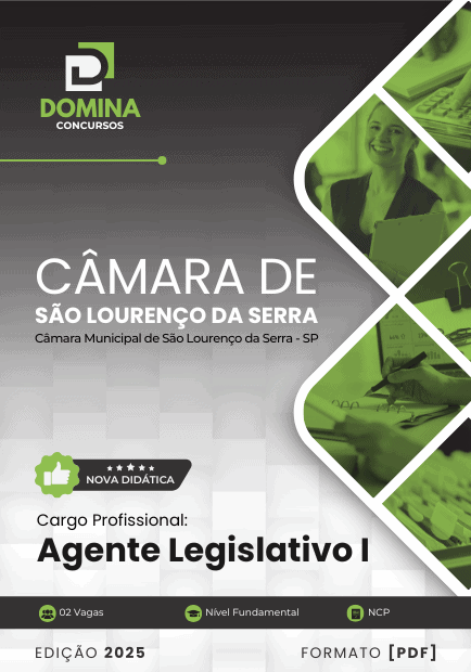 Apostila Agente Legislativo I – Câmara de São Lourenço da Serra SP 2025: Guia Completo Apostila Agente Legislativo I – Câmara de São Lourenço da Serra SP 2025: Guia Completo