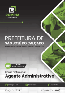 Apostila Completa para Agente Administrativo – São José do Calçado/ES 2025