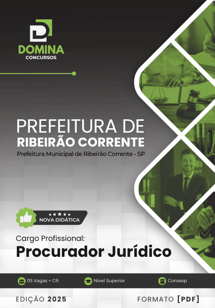 Apostila de Provas e Estudos para Concursos Jurídicos em Ribeirão Corrente SP 2025 Apostila de Provas e Estudos para Concursos Jurídicos em Ribeirão Corrente SP 2025