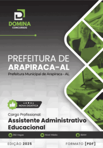 Apostila para Assistente Administrativo Educacional em Arapiraca, AL – 2025