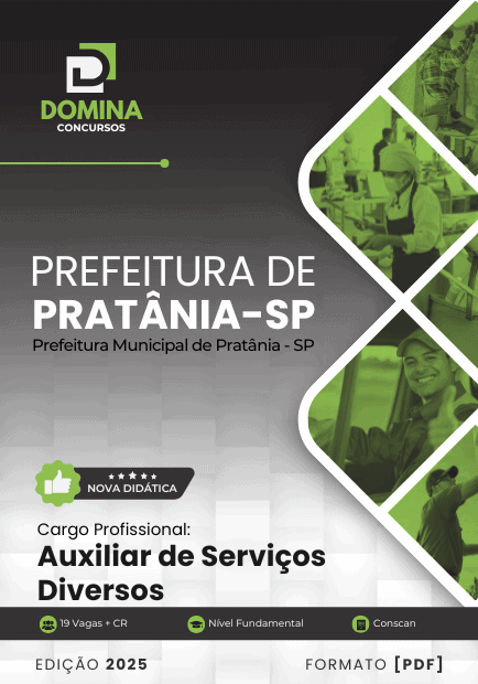 Apostila para Auxiliar de Serviços Diversos – Pratânia SP 2025: Guia Completo